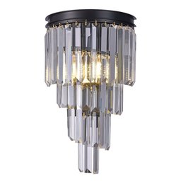 Lustre Luminária Arandela de Parede Design em Cristal Delicado E14x2 Quarto Sala Banheiro Corredor - 3