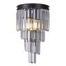 Lustre Luminária Arandela de Parede Design em Cristal Delicado E14x2 Quarto Sala Banheiro Corredor - 3