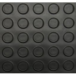 Piso Laminado 2mm Moeda Rolo 1,3m X 15m Preto Kapazi - 1