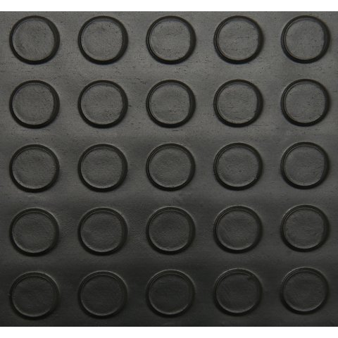 Piso Laminado 2mm Moeda Rolo 1,3m X 15m Preto Kapazi