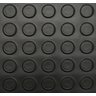 Piso Laminado 2mm Moeda Rolo 1,3m X 15m Preto Kapazi - 1
