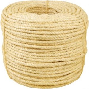 Corda de Sisal Natural Torcida 8 Mm X 220 Metros 3 Pernas Vonder