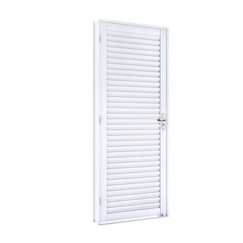 Porta de Aço Laminada 215x86cm Facilita Lucasa Branco