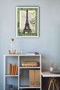 Ver imagem 1 de Quadro Decorativo Vintage Torre Eiffel Selo Antigo -70x50cm:moldura Preta
