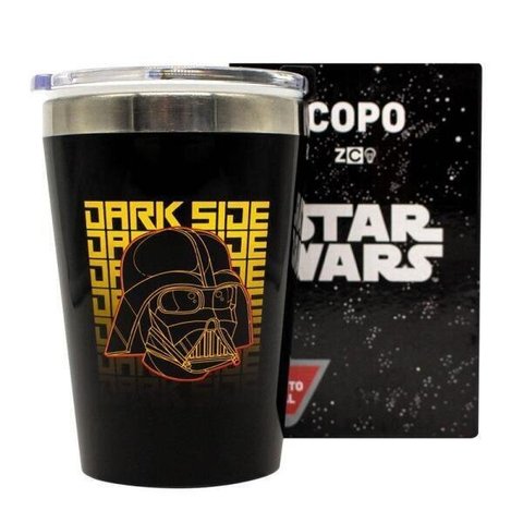 Copo Viagem Snap Dark Geometric Darth Vader Star Wars 300Ml