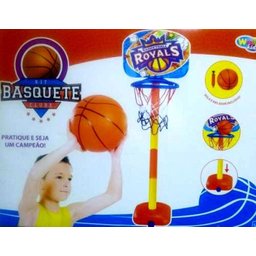 Kit Basquete Infantil com Base Bola e Inflador - 1 Kit Basquete Infantil com Base Bola e Inflador - 1