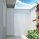 Ver imagem 3 de Porta de Aço Laminada Direita Facilità 215CMX76CMX12CM Lucasa Branco