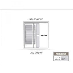 Porta de Aço de Correr 213x150cm 3 Folhas com Vidro Facilita Lucasa - 3 Porta de Aço de Correr 213x150cm 3 Folhas com Vidro Facilita Lucasa - 3