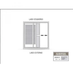 Porta de Aço de Correr 213x150cm 3 Folhas com Vidro Facilita Lucasa Branco - 3 Porta de Aço de Correr 213x150cm 3 Folhas com Vidro Facilita Lucasa Branco - 3