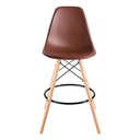 Ver imagem 2 de Banqueta Eames Side Marrom Polipropileno