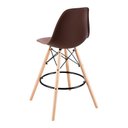 Ver imagem 3 de Banqueta Eames Side Marrom Polipropileno