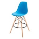 Ver imagem 1 de Banqueta Eames Side Azul Polipropileno