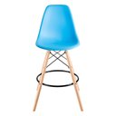Ver imagem 2 de Banqueta Eames Side Azul Polipropileno