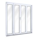 Ver imagem 2 de Porta de Aço de Correr 213x200cm com Vidro 4 Folhas 2 Fixas Facilita Lucasa