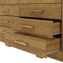 Ver imagem 4 de Roupeiro 100% MDF Canadá 223cm 6 Gavetas e 6 Portas - Nature/Brisa Vila Rica