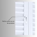 Ver imagem 5 de Porta de Aço Balcão 215x120cm com Vidro 4 Folhas Facilita Lucasa Branco