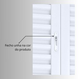 Porta de Aço Balcão 215x120cm com Vidro 4 Folhas Facilita Lucasa - 5 Porta de Aço Balcão 215x120cm com Vidro 4 Folhas Facilita Lucasa - 5