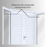 Porta de Aço Balcão 215x120cm com Vidro 4 Folhas Facilita Lucasa - 8