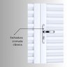 Porta de Aço Balcão 215x120cm com Vidro 4 Folhas Facilita Lucasa - 4