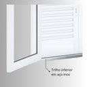 Ver imagem 7 de Porta de Aço Balcão 215x120cm com Vidro 4 Folhas Facilita Lucasa Branco