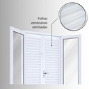 Ver imagem 6 de Porta de Aço Balcão 215x120cm com Vidro 4 Folhas Facilita Lucasa Branco