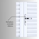 Ver imagem 4 de Porta de Aço Balcão 215x120cm com Vidro 4 Folhas Facilita Lucasa Branco