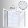 Porta de Aço Balcão 215x120cm com Vidro 4 Folhas Facilita Lucasa - 6