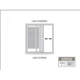 Porta de Aço Balcão 215x150cm com Vidro 3 Folhas Facilita Lucasa - 5