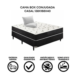 Cama Box Conjugado Ortopédico Casal 138x188x43 - 2