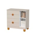 Ver imagem 4 de Cômoda Sapateira Infantil Apolo 4 Gavetas 1 Porta para Bebê