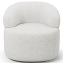 Ver imagem 6 de Kit 02 Poltronas Giratória Orgânica para Sala de Estar Living Helena L02 Prime Bouclê Cru - Lyam