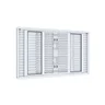 Janela Veneziana de Correr Central Flex 6 Folhas com Grade Mosaico Facilitá 120cmx150cm Lucasa - 2