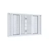 Janela Veneziana de Correr Central Flex 6 Folhas Grade Quadrada Lucasa Facilita 120cmx150cm - 2