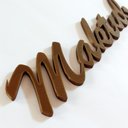 Ver imagem 3 de Adorno De Parede "Maktub" - Já Estava Escrito - Lettering, 3D, quadrinho - Toque 3D:Bronze