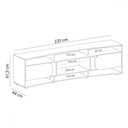 Ver imagem 4 de Rack com Painel para Tv até 80 Polegadas Seleto 2 Portas Pinho/off White - Pnr Móveis