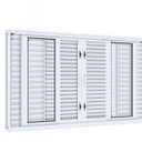 Ver imagem 4 de Janela Veneziana de Correr Central Flex 4 Folhas Móveis e 2 Fixas Lucasa Facilità 100x150cm