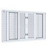 Janela Veneziana de Correr Central Flex 4 Folhas Móveis e 2 Fixas Lucasa Facilità 100x150cm - 4