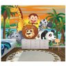 Papel de Parede Infantil Safari adesivo Zoo 3,00 x 2,10m M27 - 2