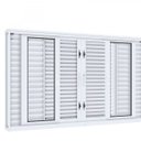 Ver imagem 4 de Janela Veneziana de Correr Central Flex 4 Folhas Móveis e 2 Fixas Lucasa Facilità 120x200cm