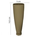 Ver imagem 3 de Kit 4 Pés Cônicos Reguláveis para Cozinha Americana O944 Bronze Henn