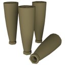 Ver imagem 1 de Kit 4 Pés Cônicos Reguláveis para Cozinha Americana O944 Bronze Henn