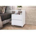 Ver imagem 1 de Mesa de Cabeceira Campeche Branco - Henn