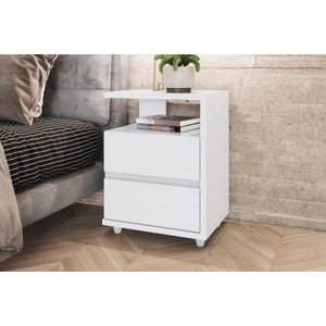 Mesa de Cabeceira Campeche Branco - Henn