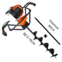 Ver imagem 1 de Perfurador de Solo Profissional Para Silvicultura Vulcan VPS520 2T 52cc Broca 80x10cm +Extensor