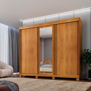 Guarda-roupa 3 Portas 6 Gavetas Siena