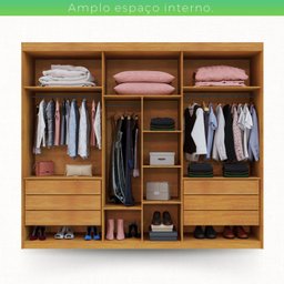 Guarda-roupa 3 Portas 6 Gavetas Siena - 2