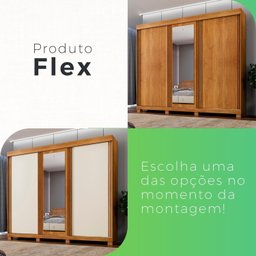 Guarda-roupa 3 Portas 6 Gavetas Siena - 5