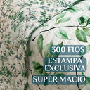 Ver imagem 3 de Cobreleito Queen Size 300 Fios Juliette 03 Pç Super Elegante:verde