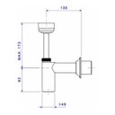 Ver imagem 2 de Sifão Mictório 1 X 2 / 1 X 11/2 Cromado - Limpeza Fácil