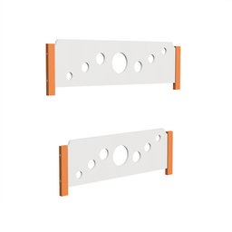 Beliche Solteiro Star com Cama Auxiliar Branco com Mel Acompanha Luminária Nuvem - 3